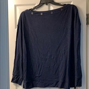 Caslon Button boatneck top.